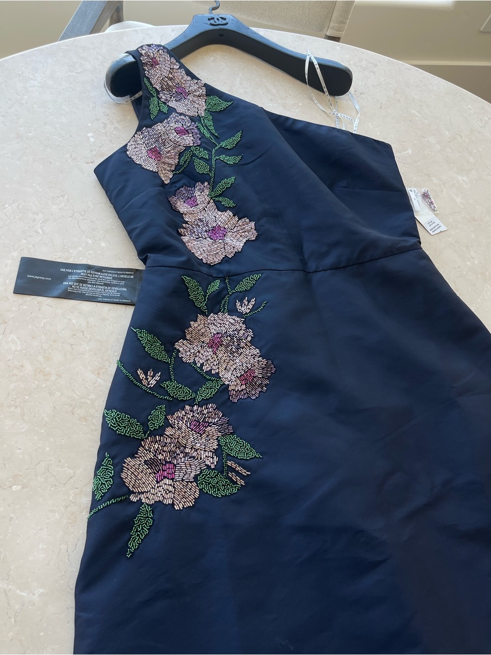 NEW KAY UNGER Giada Gown in Dark Midnight Size 10 - Picture 5 of 12